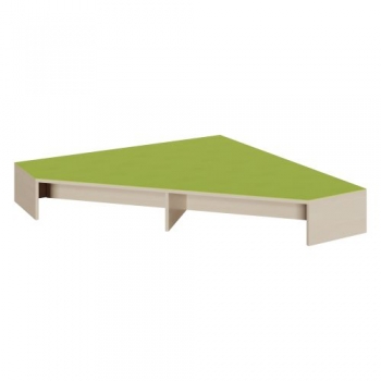 Eckpodest mit Linoleum-Deckplatte