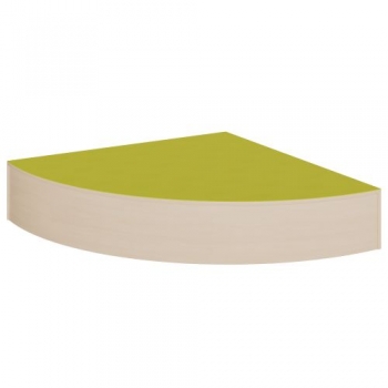 Viertelkreis-Eckpodest R 70 cm mit Linoleum-Deckplatte