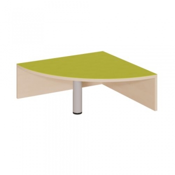 Viertelkreiseck-Podest R 70 cm mit Linoleum-Deckplatte