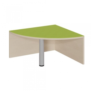 Viertelkreiseck-Podest R 70 cm mit Linoleum-Deckplatte