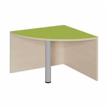 Viertelkreiseck-Podest R 70 cm mit Linoleum-Deckplatte