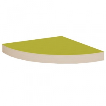 Viertelkreis-Eckpodest R 150 cm mit Linoleum-Deckplatte