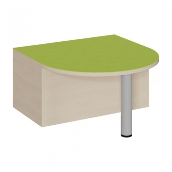 Freiform-Podest, geschlossen mit Halbrundansatz, Linoleum-Deckplatte