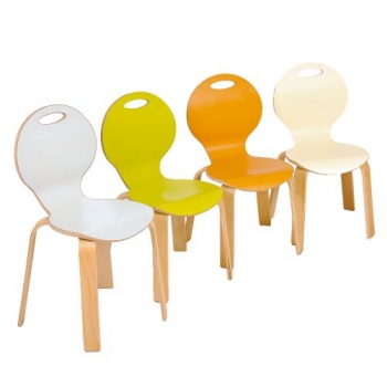Stuhl PEARL, Sitzschale farbig