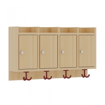 Garderobenablage mit Türen