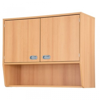Hängeschrank über Garderobenablage