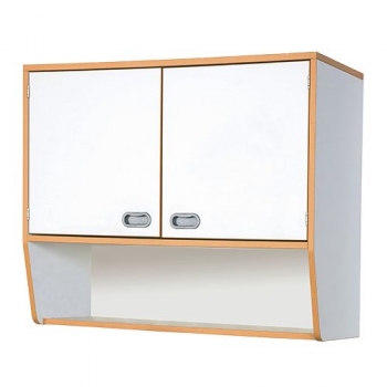 Hängeschrank über Garderobenablage