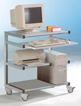 Computerarbeitsplatz, ohne Schubladen,  mit CPU-Stellfläche (EDV70N)