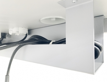 EDV-Tisch 80x72x80cm mit offenem Kabelkanal