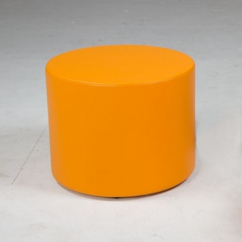 Kinderhocker groß mit Kunstlederbezug, schwer entflammbar, Sitzhöhe 45 cm