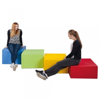 Sitzelement CUBE XL mit Stoff- oder Kunstlederbezügen