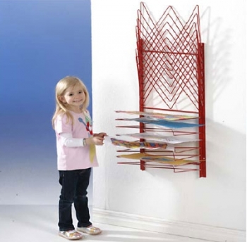 Trockengestell zur Wandmontage mit 17 Ablagen (TW-17W)