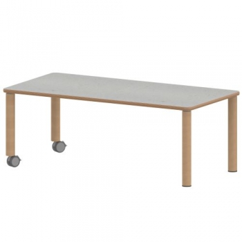 Tisch ZALOTTI mit Linoleum-Belag