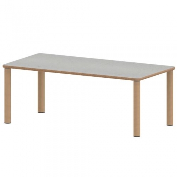 Tisch ZALOTTI mit Linoleum-Belag