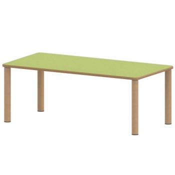 Tisch ZALOTTI mit Linoleum-Belag