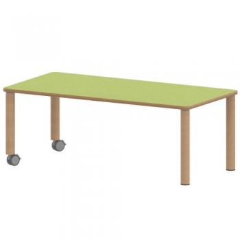 Tisch ZALOTTI mit Linoleum-Belag
