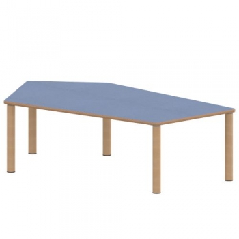 Tisch ZALOTTI mit Linoleum-Belag