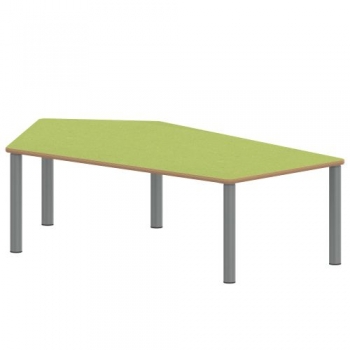 Tisch ZALOTTI mit Linoleum-Belag