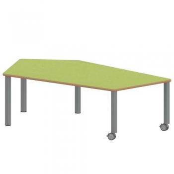 Tisch ZALOTTI mit Linoleum-Belag