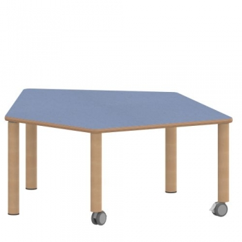Tisch ZALOTTI mit Linoleum-Belag