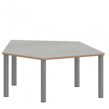 Tisch ZALOTTI mit Linoleum-Belag