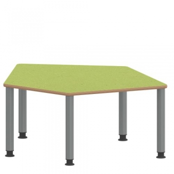 Tisch ZALOTTI mit Linoleum-Belag