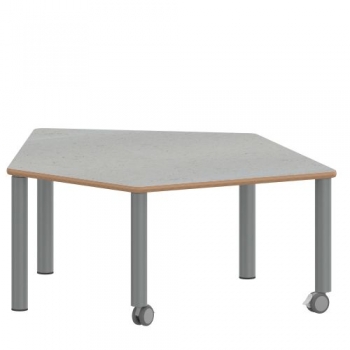Tisch ZALOTTI mit Linoleum-Belag