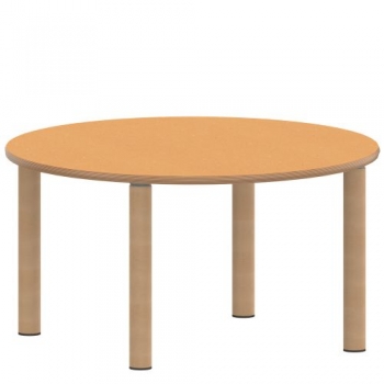 Tisch ZALOTTI mit Linoleum-Belag