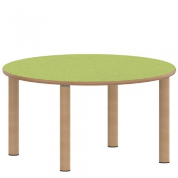 Tisch ZALOTTI mit Linoleum-Belag