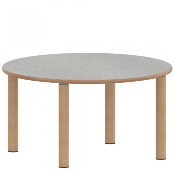 Tisch ZALOTTI mit Linoleum-Belag