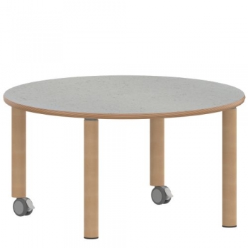 Tisch ZALOTTI mit Linoleum-Belag