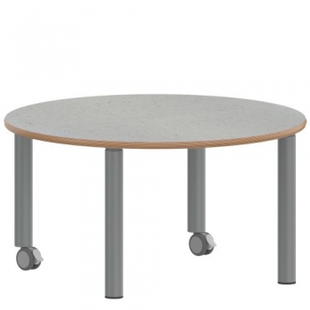 Tisch ZALOTTI mit Linoleum-Belag