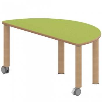 Tisch ZALOTTI mit Linoleum-Belag