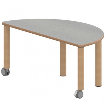 Tisch ZALOTTI mit Linoleum-Belag