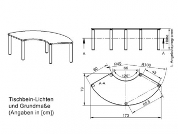 Tisch ZALOTTI mit Schichtstoff-Belag