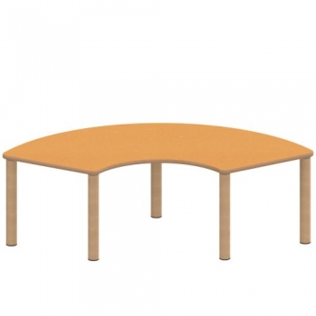 Tisch ZALOTTI mit Linoleum-Belag