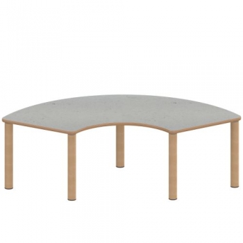 Tisch ZALOTTI mit Linoleum-Belag