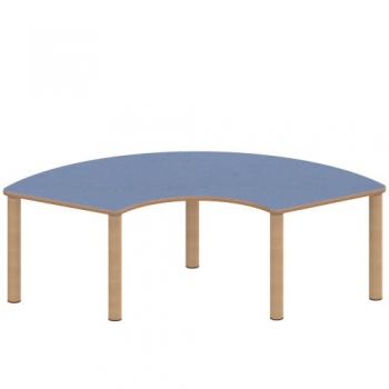 Tisch ZALOTTI mit Linoleum-Belag