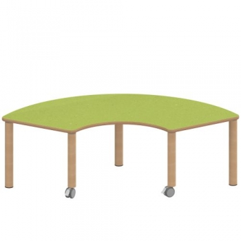 Tisch ZALOTTI mit Linoleum-Belag