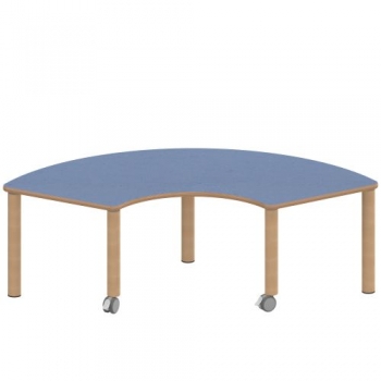 Tisch ZALOTTI mit Linoleum-Belag
