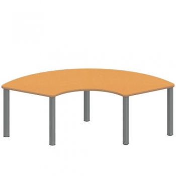 Tisch ZALOTTI mit Linoleum-Belag