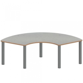 Tisch ZALOTTI mit Linoleum-Belag