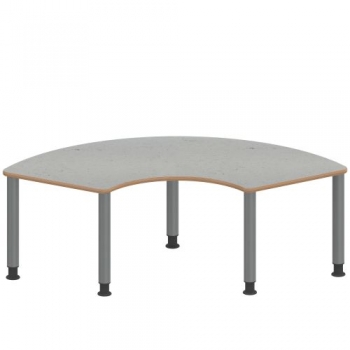 Tisch ZALOTTI mit Linoleum-Belag