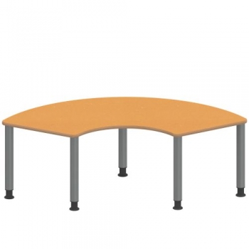 Tisch ZALOTTI mit Linoleum-Belag