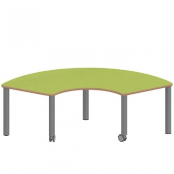 Tisch ZALOTTI mit Linoleum-Belag