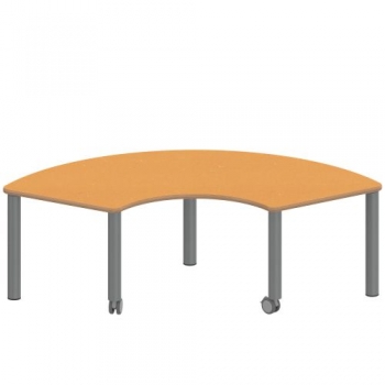 Tisch ZALOTTI mit Linoleum-Belag