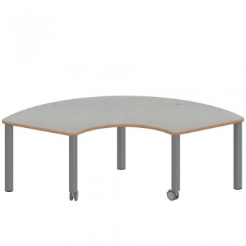 Tisch ZALOTTI mit Linoleum-Belag