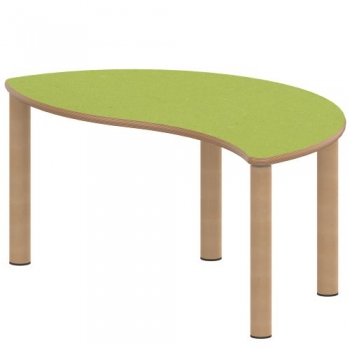 Tisch ZALOTTI mit Linoleum-Belag