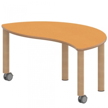 Tisch ZALOTTI mit Linoleum-Belag