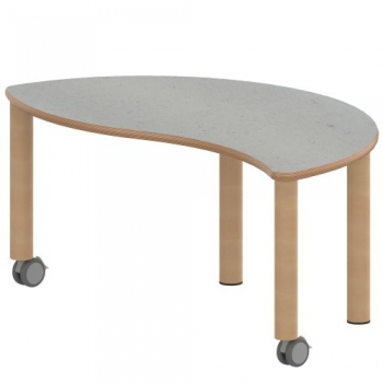Tisch ZALOTTI mit Linoleum-Belag